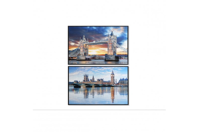 Canvas DKD Home Decor Londen (90 x...