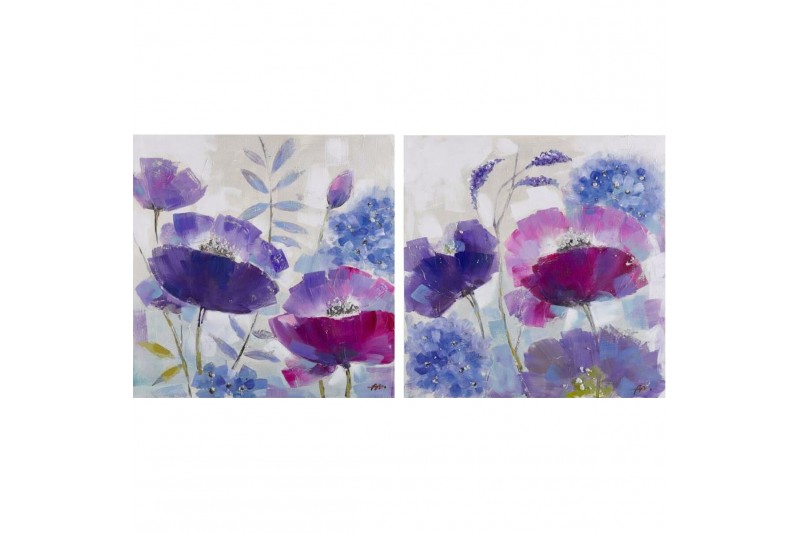 Schilderij DKD Home Decor Papaver...