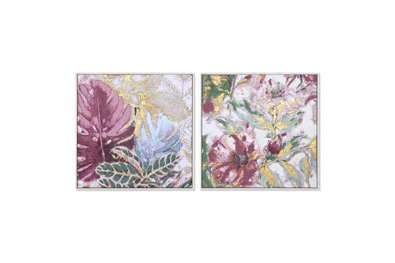 Quadro DKD Home Decor Fogli Tropicale...