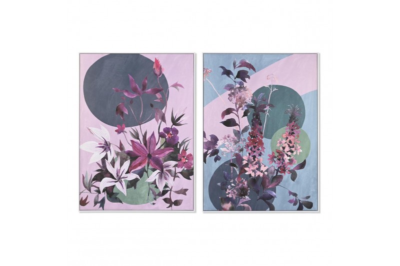 Quadro DKD Home Decor Fiori Moderno...