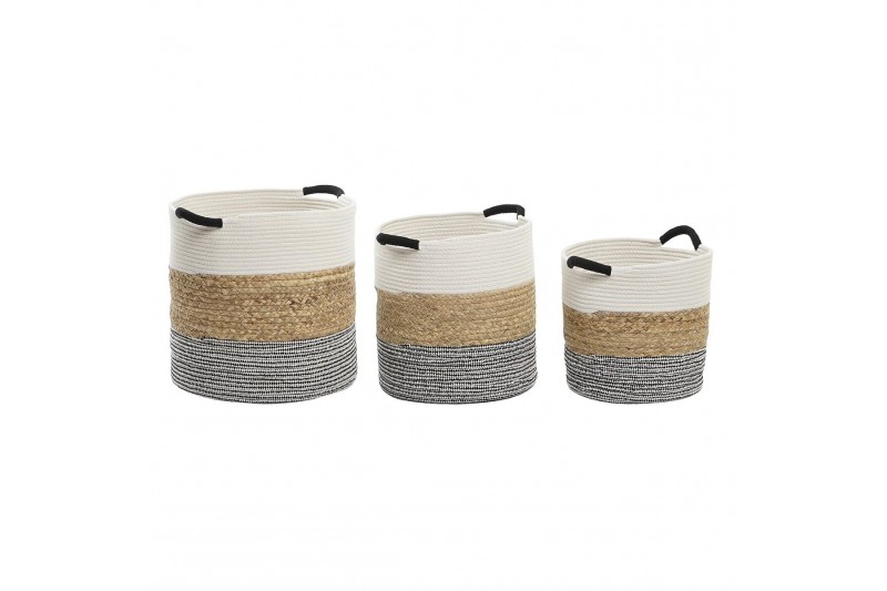 Juego de Cestas DKD Home Decor Beige...