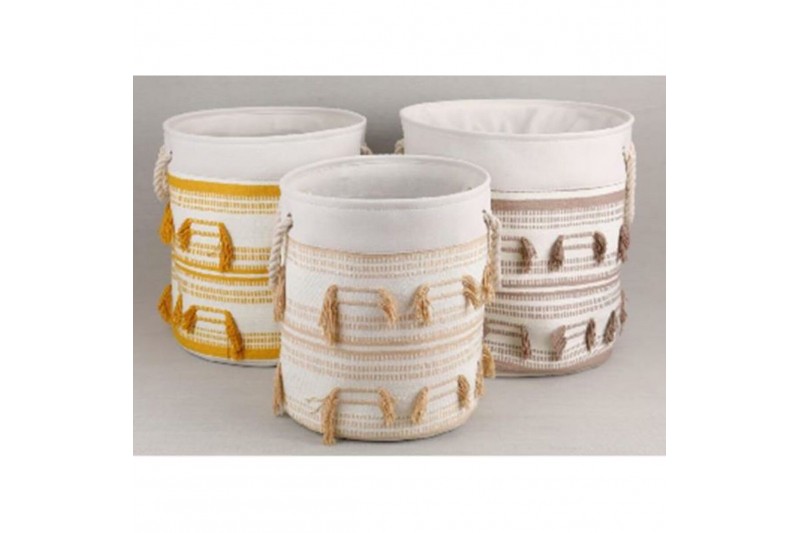 Basket set DKD Home Decor Polyester...