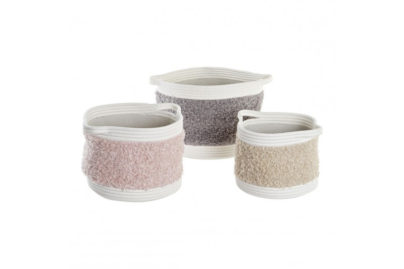 Set de basket DKD Home Decor Coton...