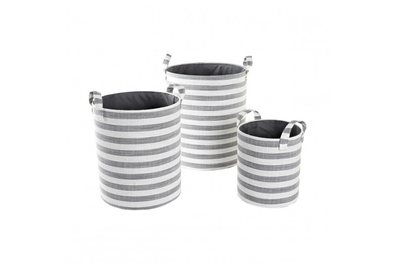 Basket set DKD Home Decor Grey...