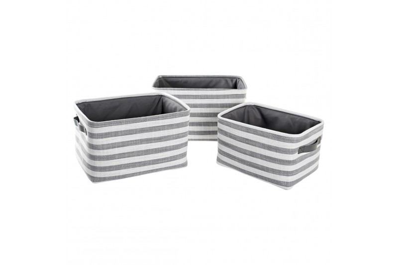 Basket set DKD Home Decor Grey...