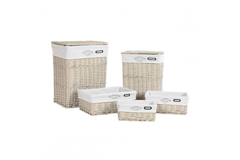 Lot de paniers DKD Home Decor Beige...