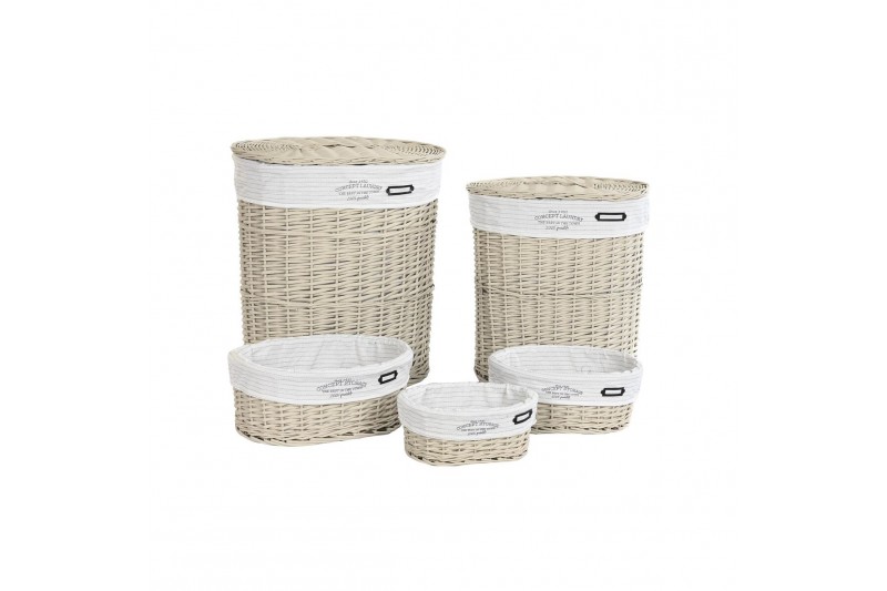 Korbsatz DKD Home Decor Beige...