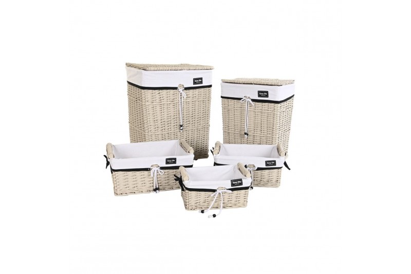 Juego de Cestos DKD Home Decor Beige...