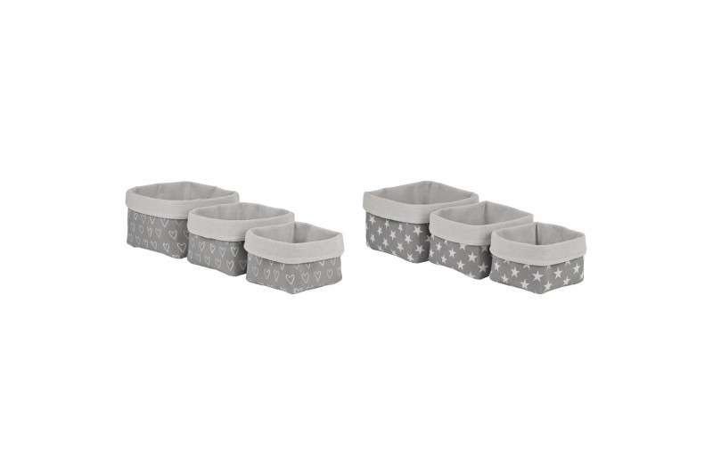 Korb-Set DKD Home Decor Baumwolle EVA...