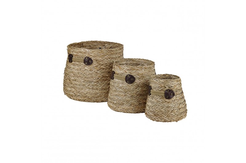 Basket set DKD Home Decor Seagrass...