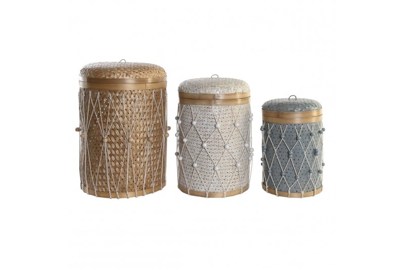 Set di Cestini DKD Home Decor Cotone...