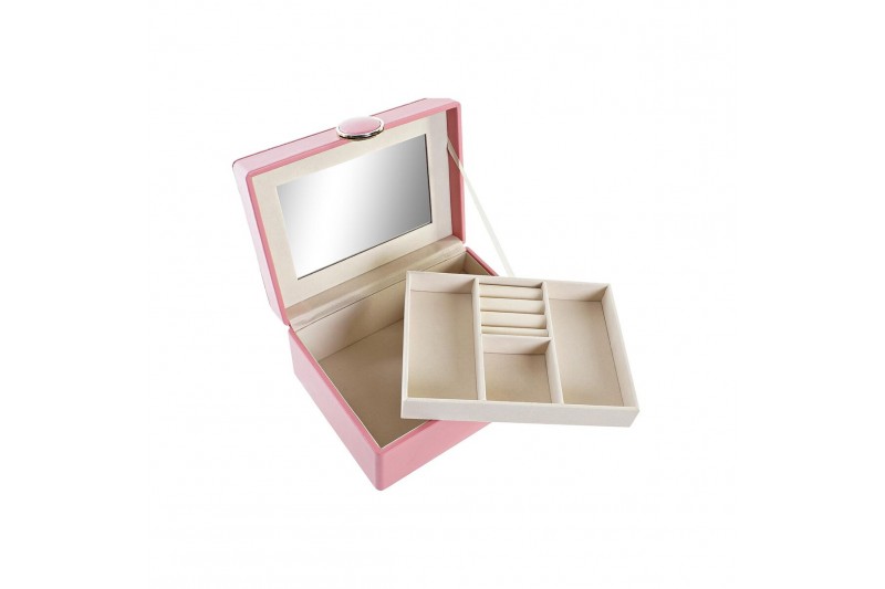 Caja-Joyero DKD Home Decor Rosa PU...