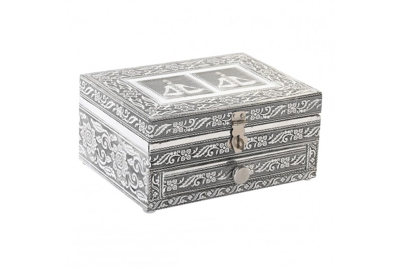 Caja-Joyero DKD Home Decor Plateado...