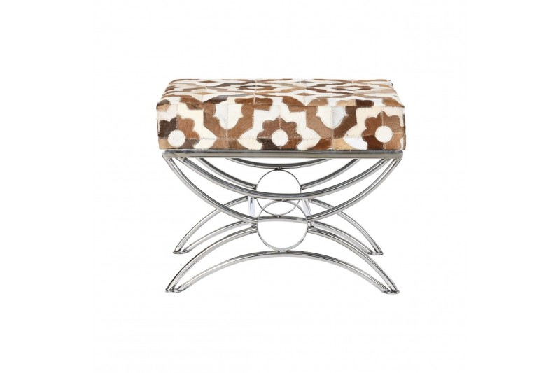 Banqueta DKD Home Decor Plateado...