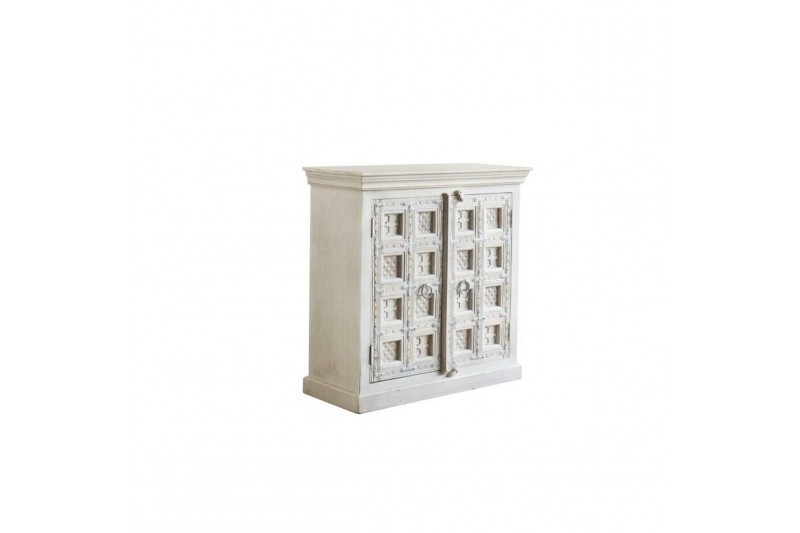 Commode DKD Home Decor Usé Blanc Bois...