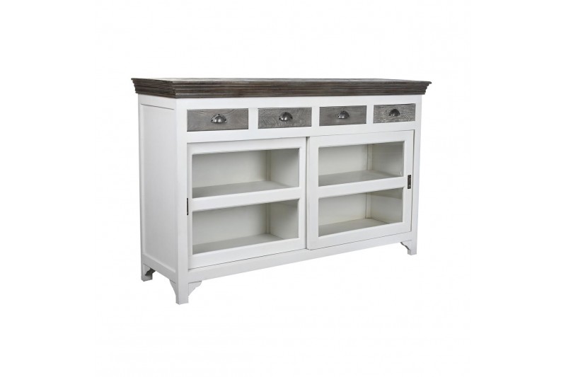 Buffet DKD Home Decor Verre Gris...