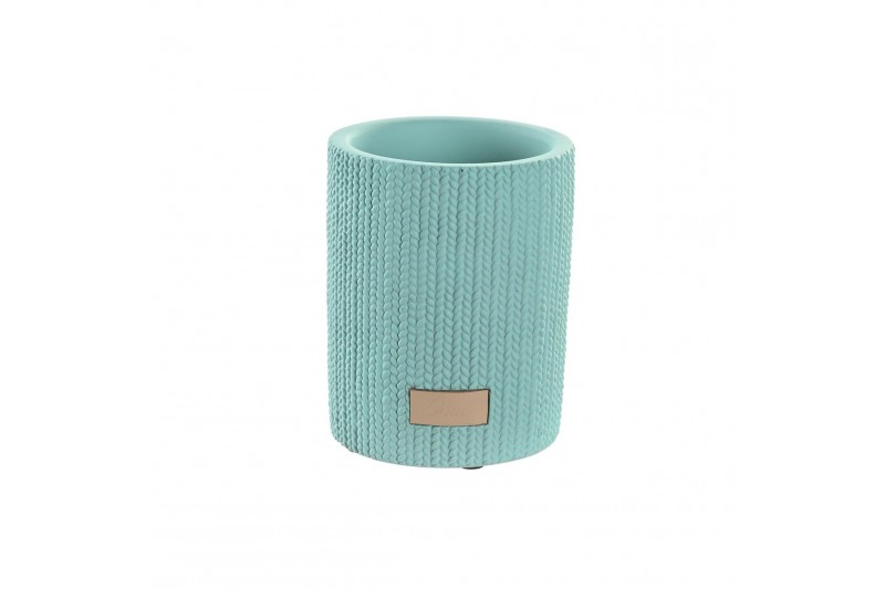 Vaso DKD Home Decor Cemento Verde (8...