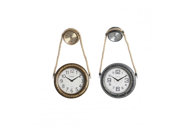 Horloge Murale DKD Home Decor Verre...