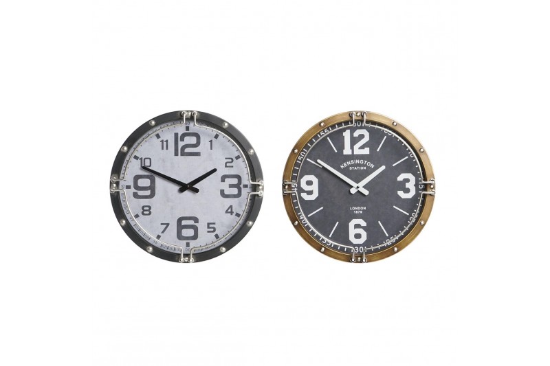 Horloge Murale DKD Home Decor Verre...