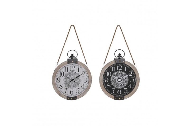 Horloge de table DKD Home Decor Noir...